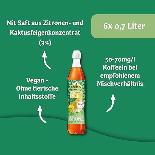 Pfanner Der Grüne Zitrone-Kaktusfeige Sirup - 0.7L - Image 4
