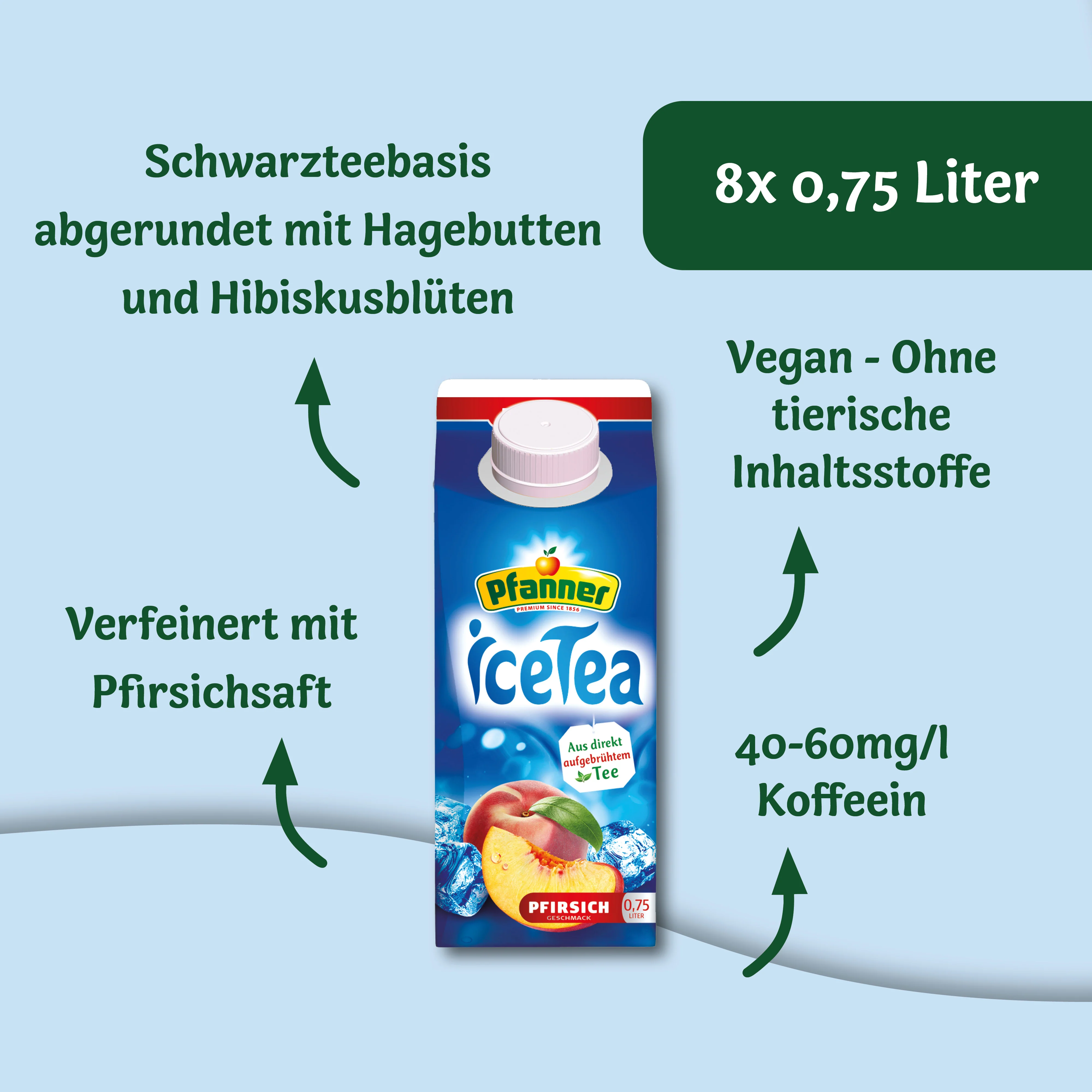 Pfanner Eistee Pfirsich - 8x0.75L - Image 4