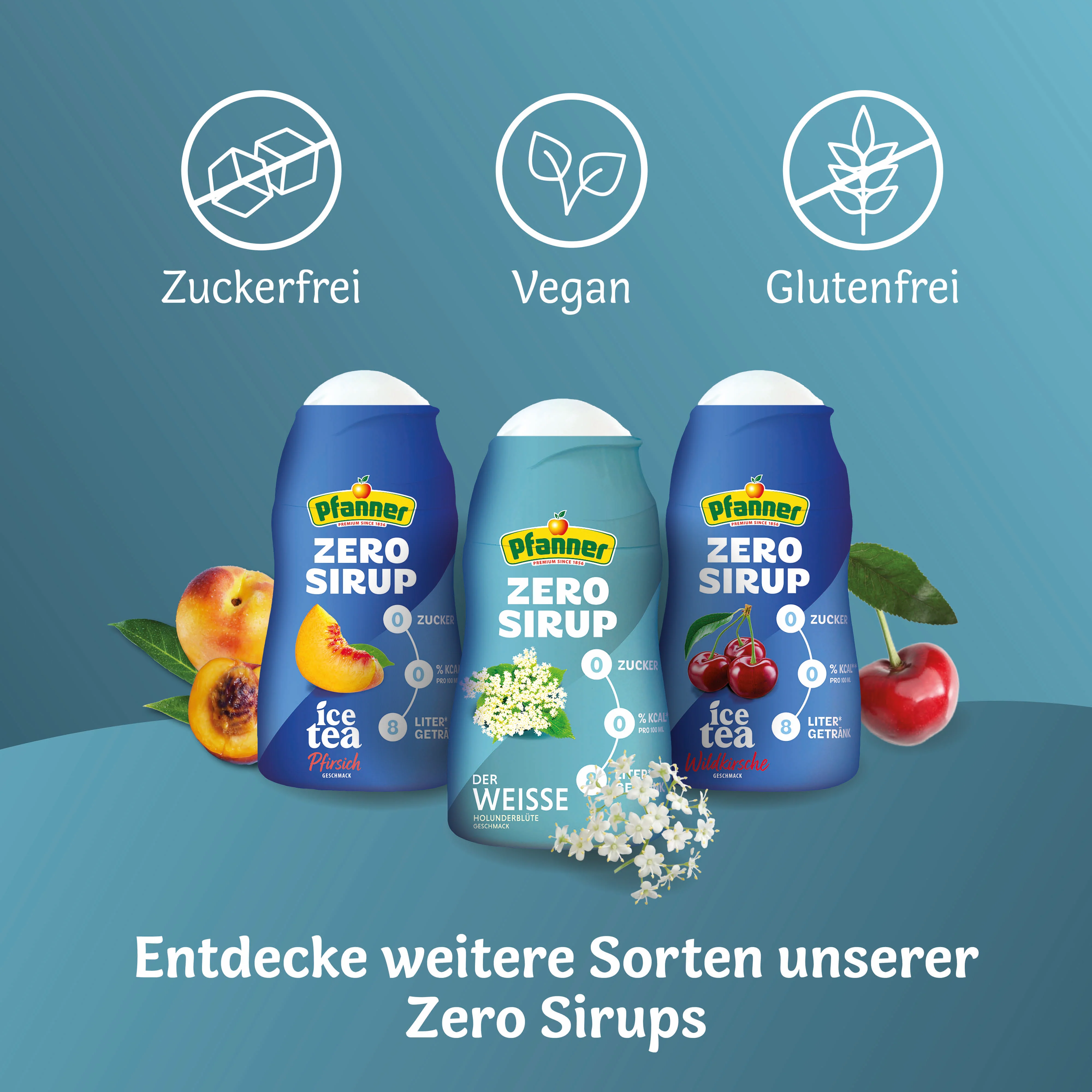 Pfanner - Der Weiße Holunderblüte Zero Sirup 1:140 (57ml) - Image 4