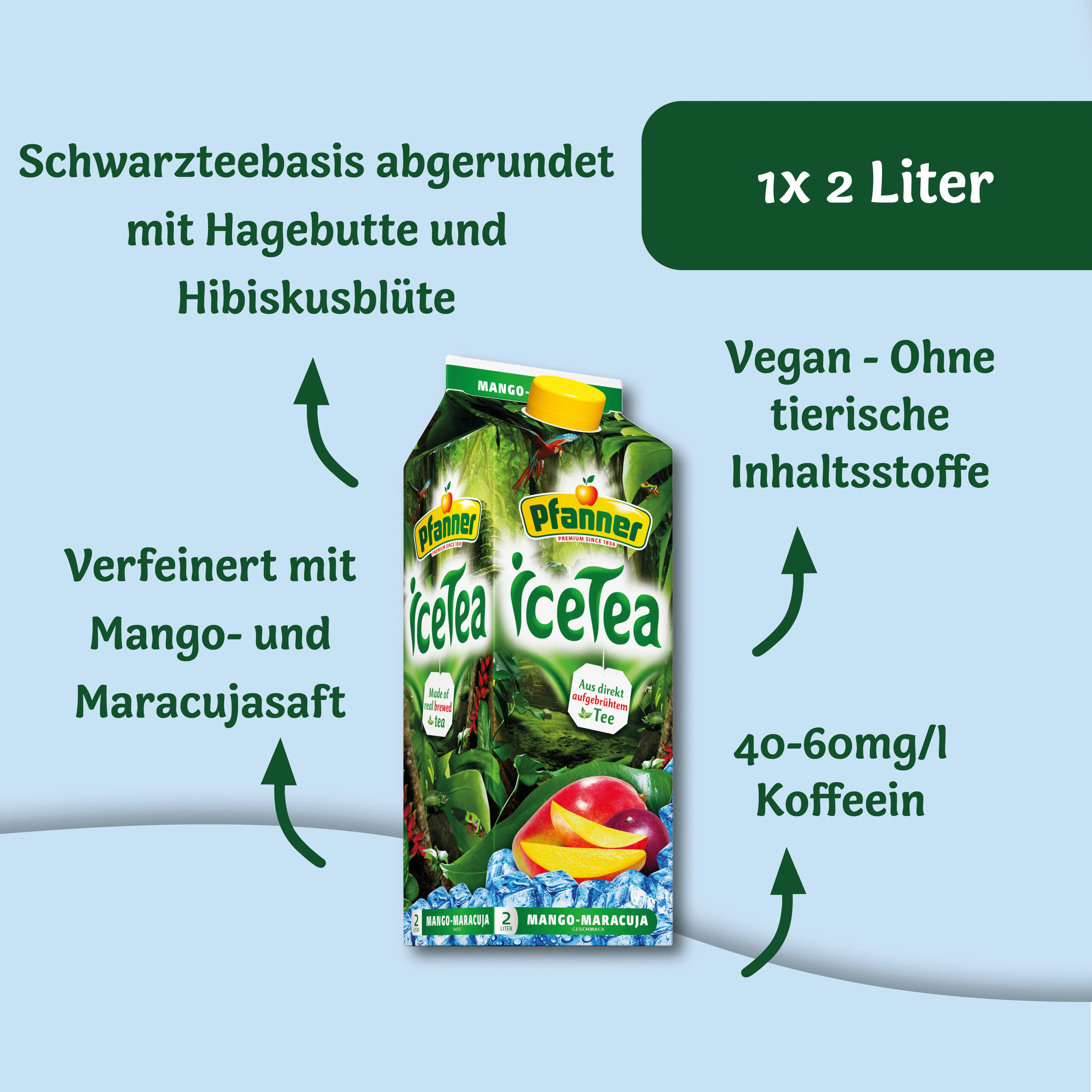 Pfanner Eistee Mango Maracuja - 6x2L - Image 3