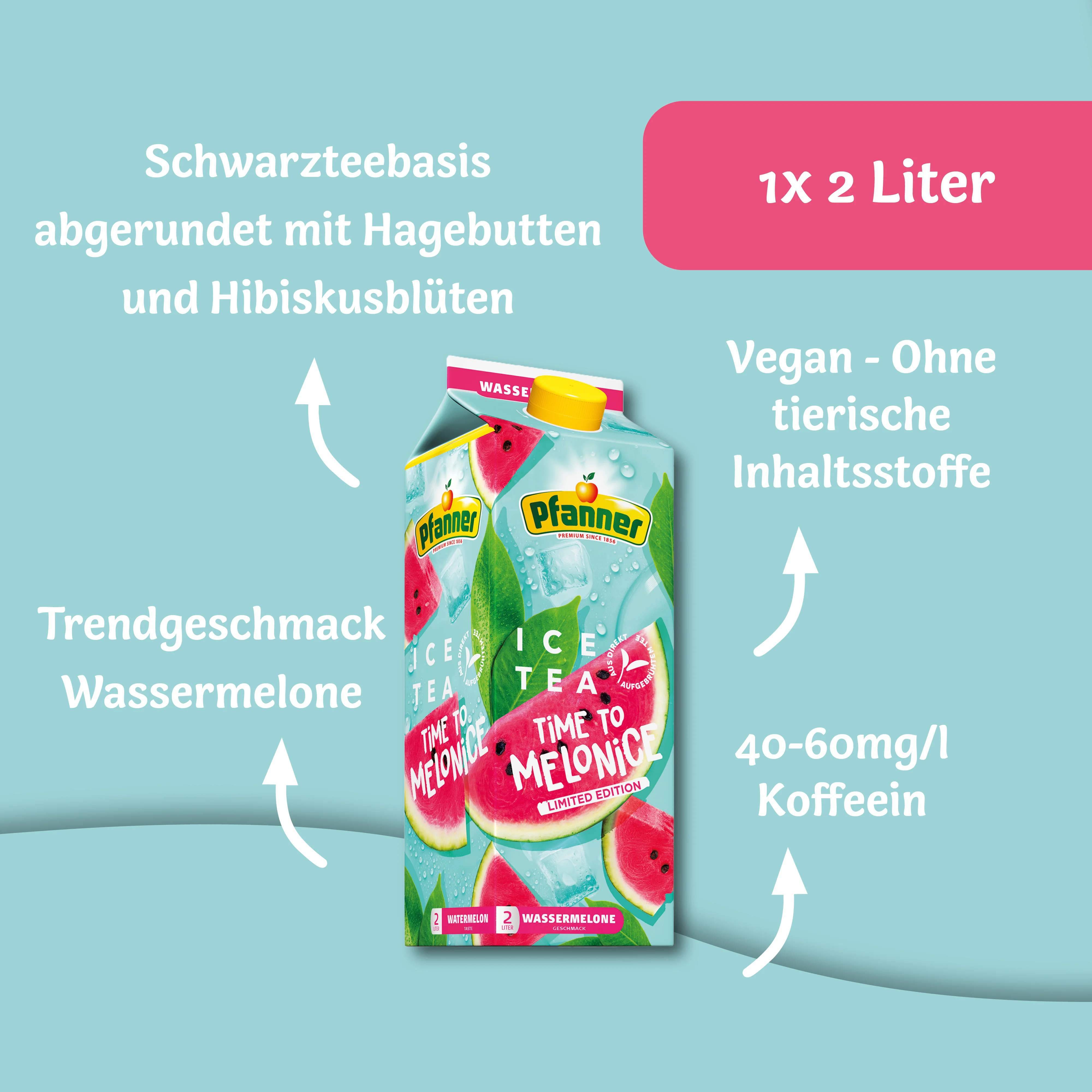 Pfanner Eistee Wassermelone Limited Edition - 6x2L - Image 5